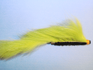 Chartreuse Rabbit Steelhead Tube